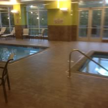 Hotel pool floor